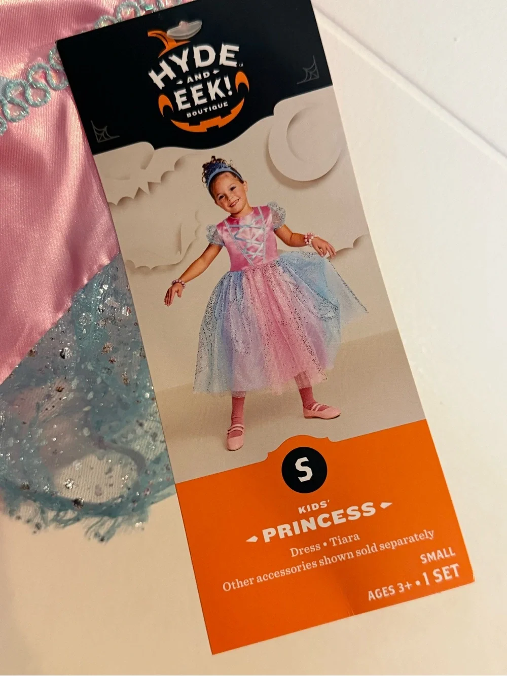 Girls Sparkle Tulle Fairy Costume - Pink & Aqua